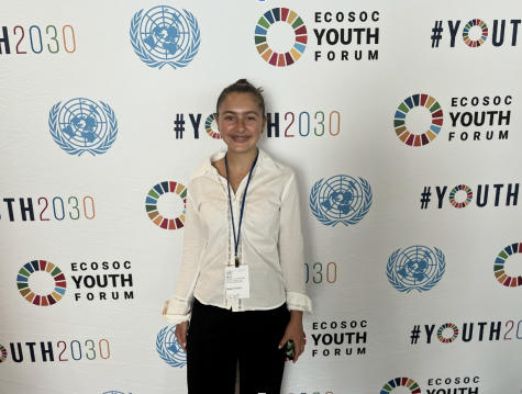 8th grader attends UN forum