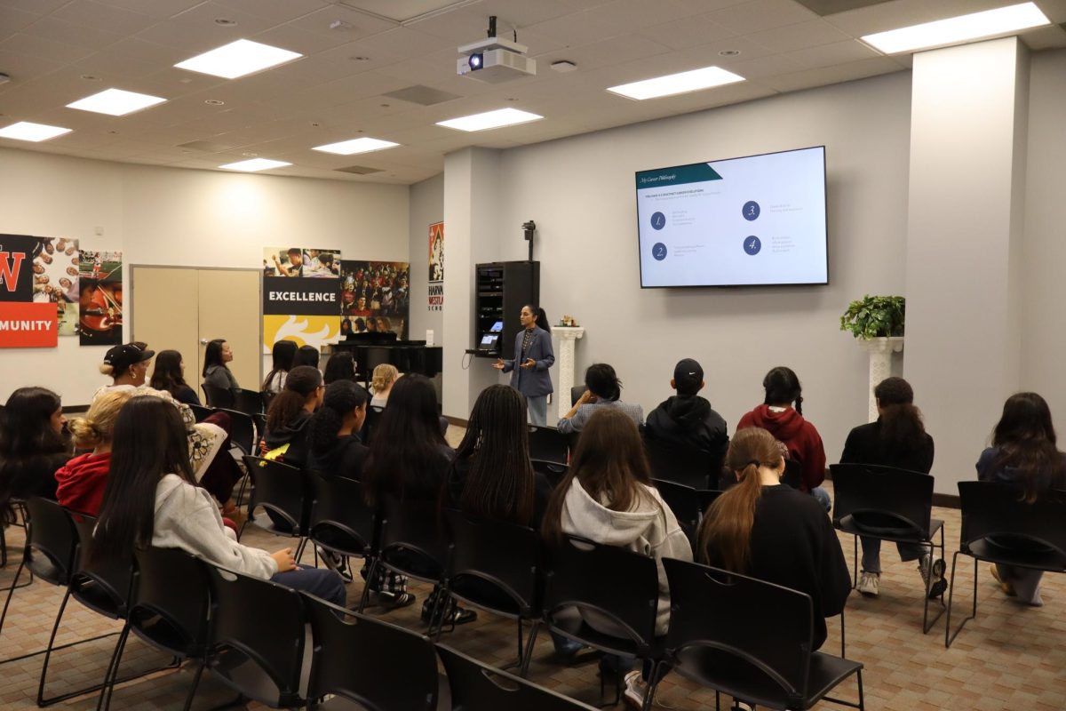 SASA Guest Speaker, Michelle Ranavat, Gives Advice to Students