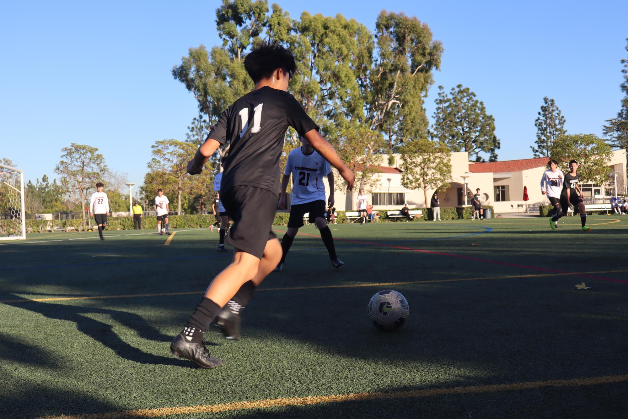 Middle School Black Team Soccer Beats Village Christian in a Dominant win