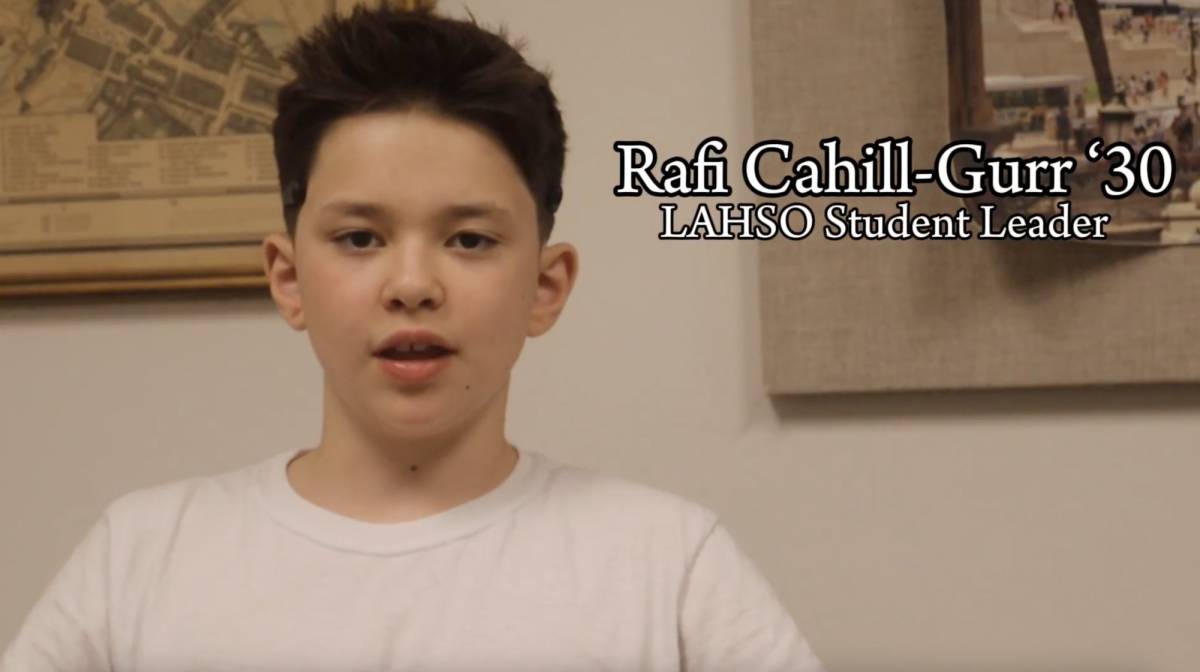 Meet Rafi Cahill-Gurr '30, Leader of LAHSO