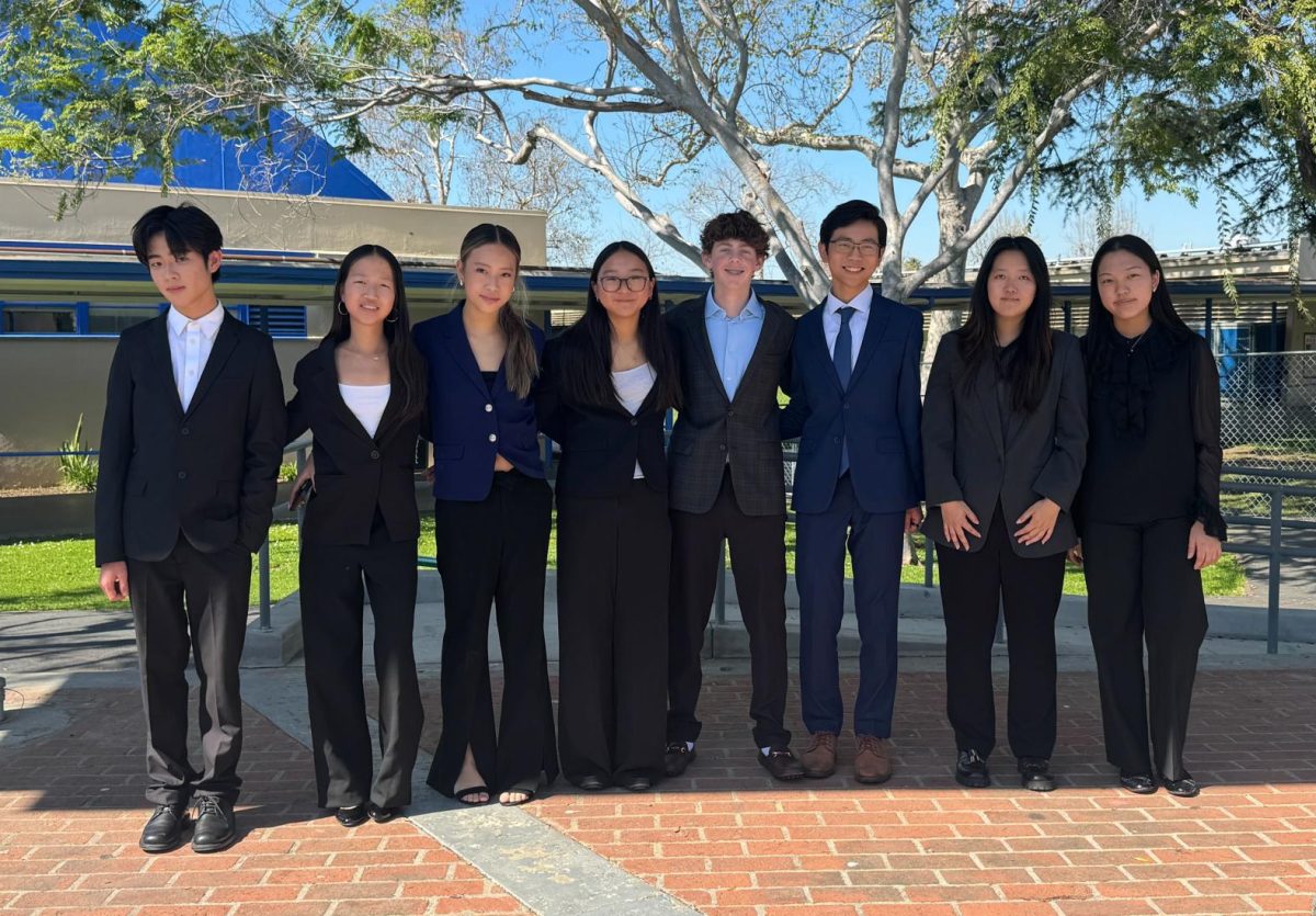 Students pose for a photo at Culver City High School on Feb. 28. 