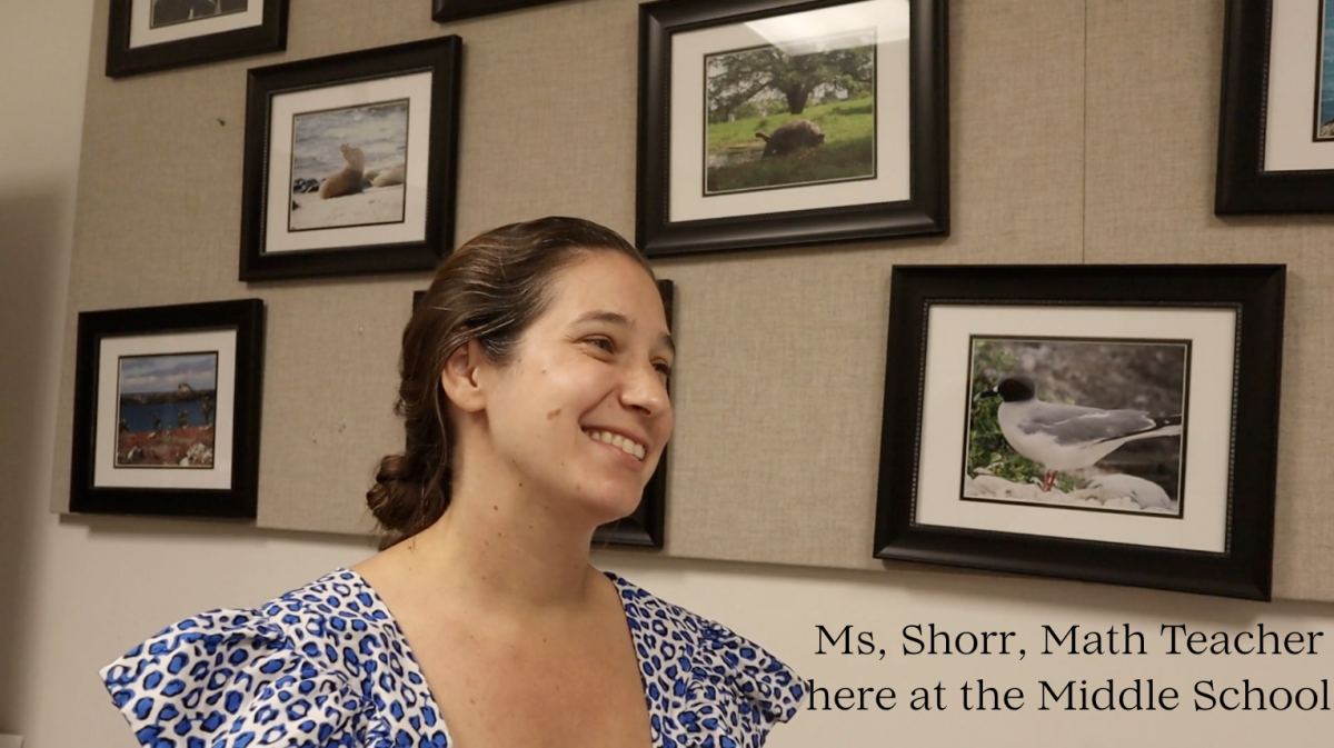 Ms. Shorr, math teacher at the Middle School.