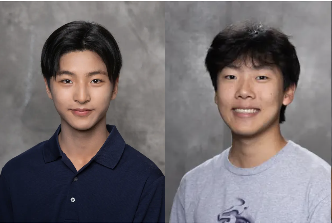 Alexander Ahn '28 and Jack Hong '29, leaders of Soles4Good.